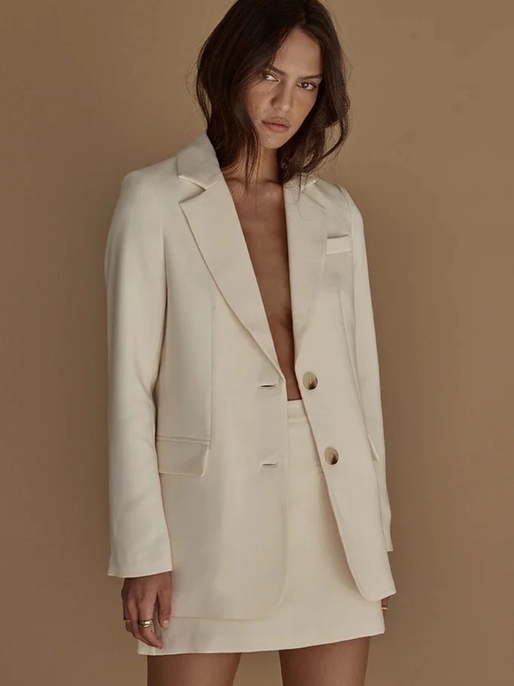 NWT DISSH Rowan Signature Blazer in Cream US 6